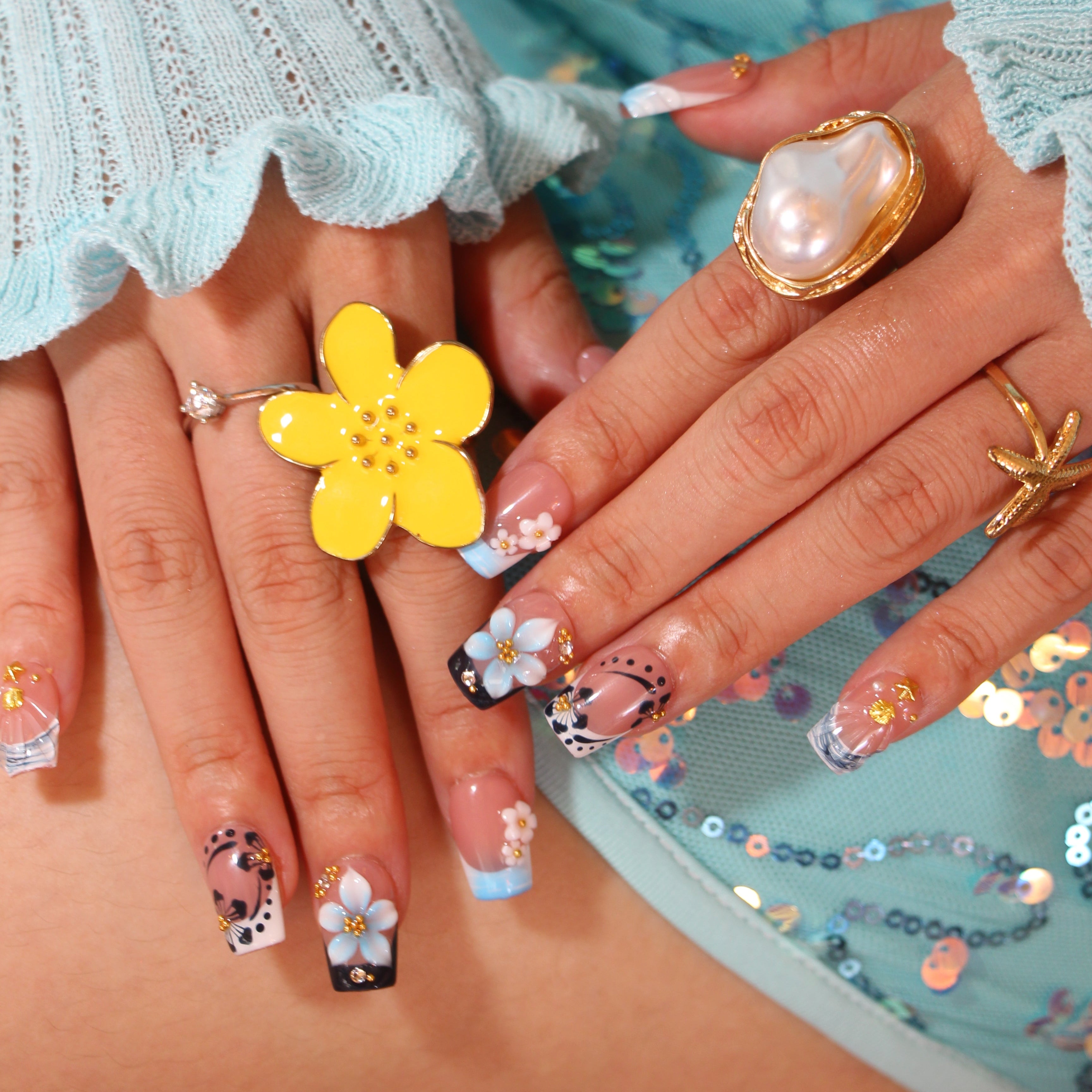 Peach Blue Tide