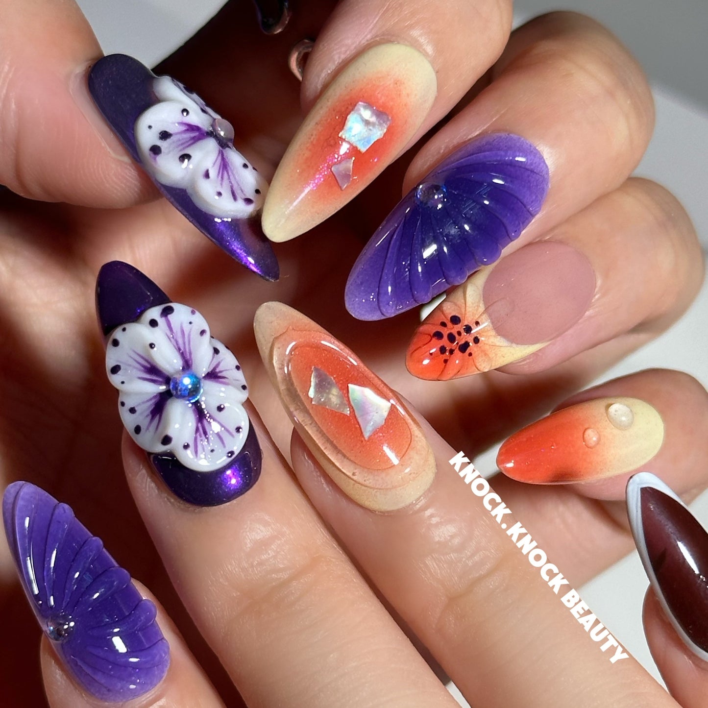 SEDUCE 3D FLOWERS NAILS