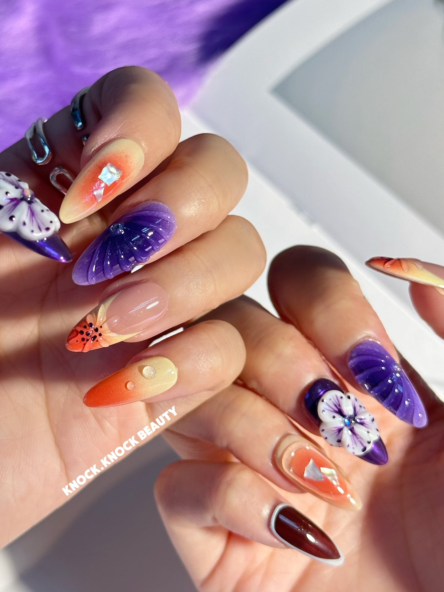 SEDUCE 3D FLOWERS NAILS