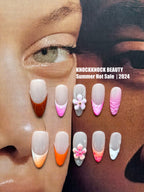 Sea Island Plumeria 3D Nails