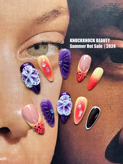 SEDUCE 3D FLOWERS NAILS