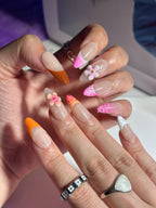 Sea Island Plumeria 3D Nails
