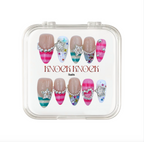 Party Night uñas press-on K-pop vista frontal