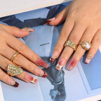 Rose Dusk uñas press-on detalle 1