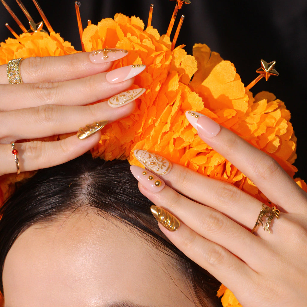 Golden Harvest uñas press-on detalle 4