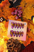 Midnight Gold uñas press-on vista principal